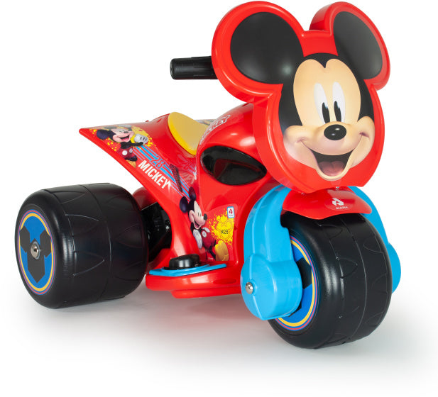 Injusa Mickey Mouse Samurai Trimoto Battery Vehicle 6V Red