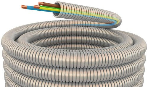 Tuyau d'installation flexible 5 8 (16mm) filaire gris 100m - 1275800