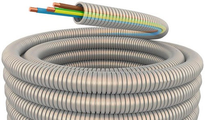 Tuyau d'installation flexible 5 8 (16mm) filaire gris 100m - 1275800
