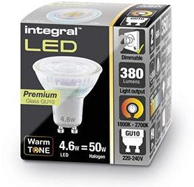 Spot led intégral gu10 230v 3,6-50w ton chaud - led0300