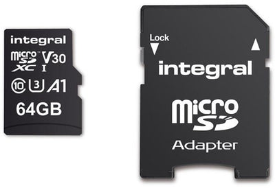 Carte mémoire micro SD intégrée v30 64 Go - 9500405