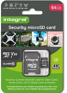 Carte mémoire micro SD intégrée Ty v30 64 Go sécurisée - 9500500