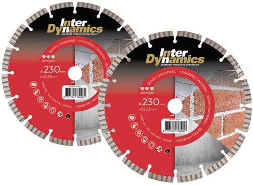 Interdynamics ensemble de promotion premium béton inter dynamique | 125 x 22,23 mm - 130125