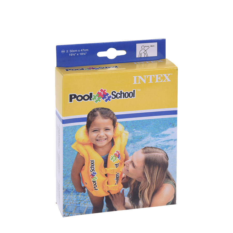 Gilet de natation des enfants jaune Intex