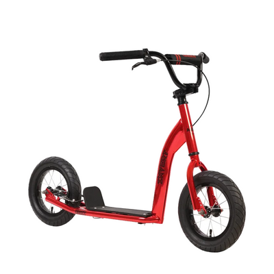 inverser le scooter rouge