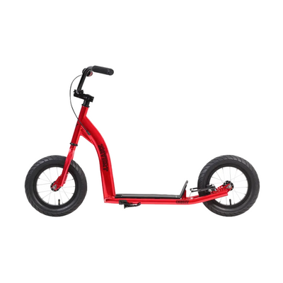 inverser le scooter rouge