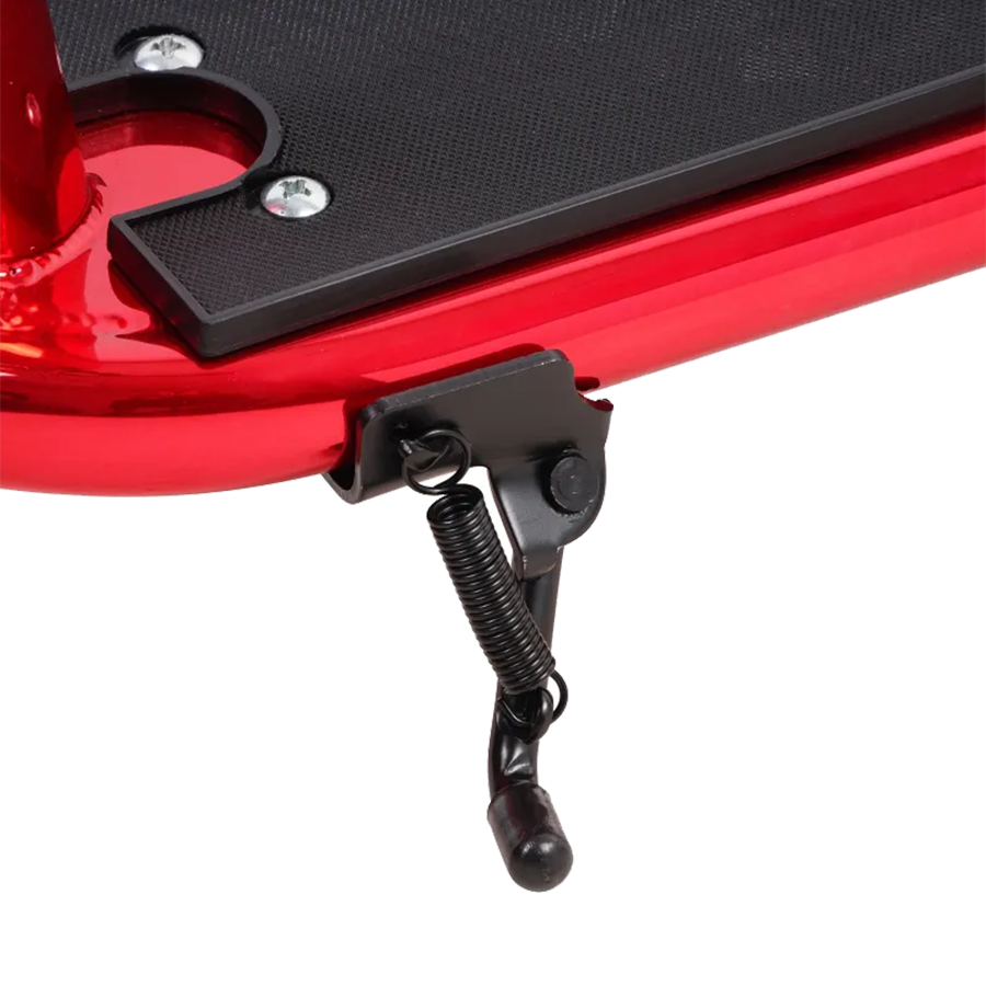 inverser le scooter rouge