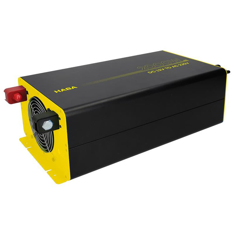 Onduleur à onde sinusoïdale pure 12v-230v - 2000w avec chargeur, connexion au panneau solaire et contrôleur de charge MPPT