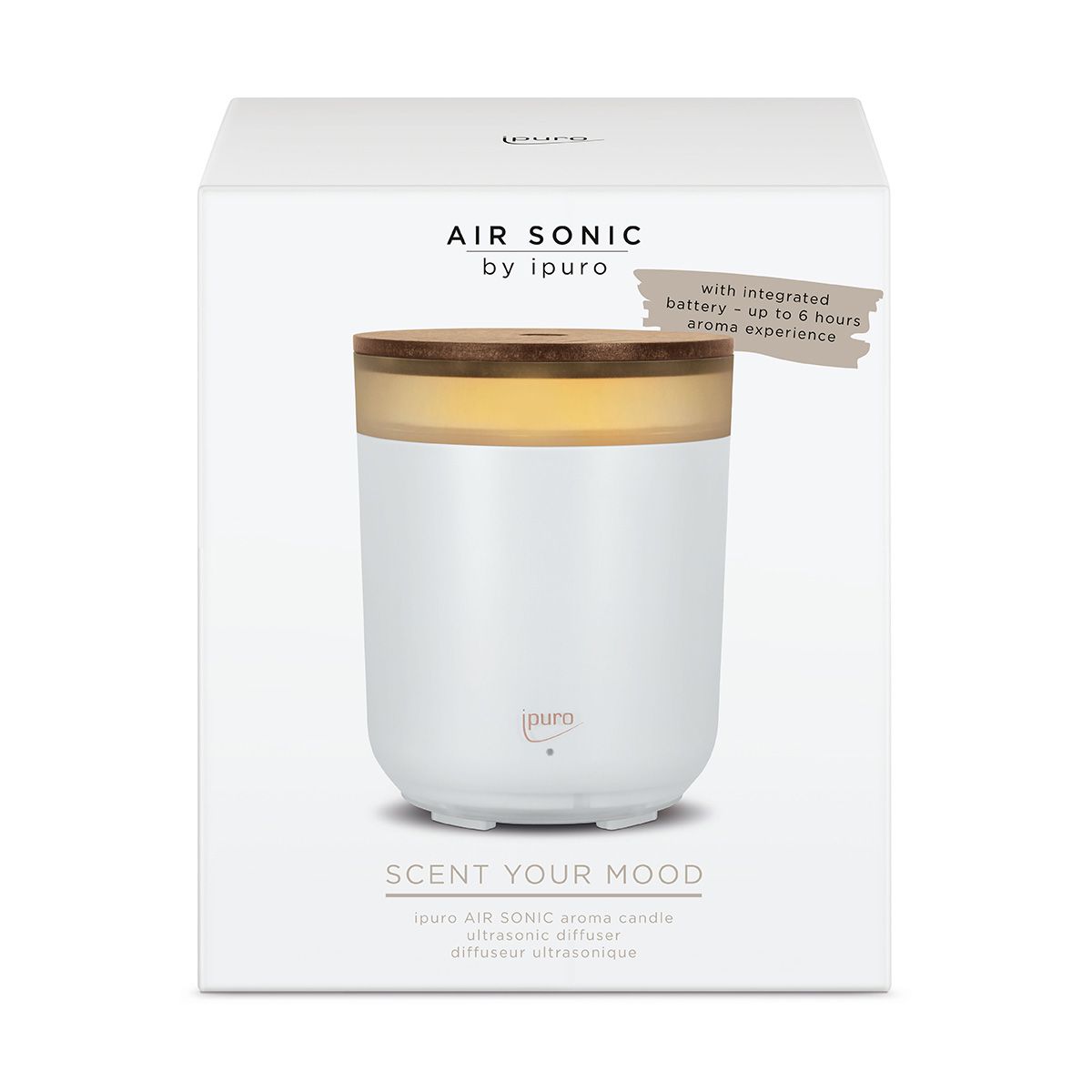 Ipuro Air Sonic Aroma Candle blanc