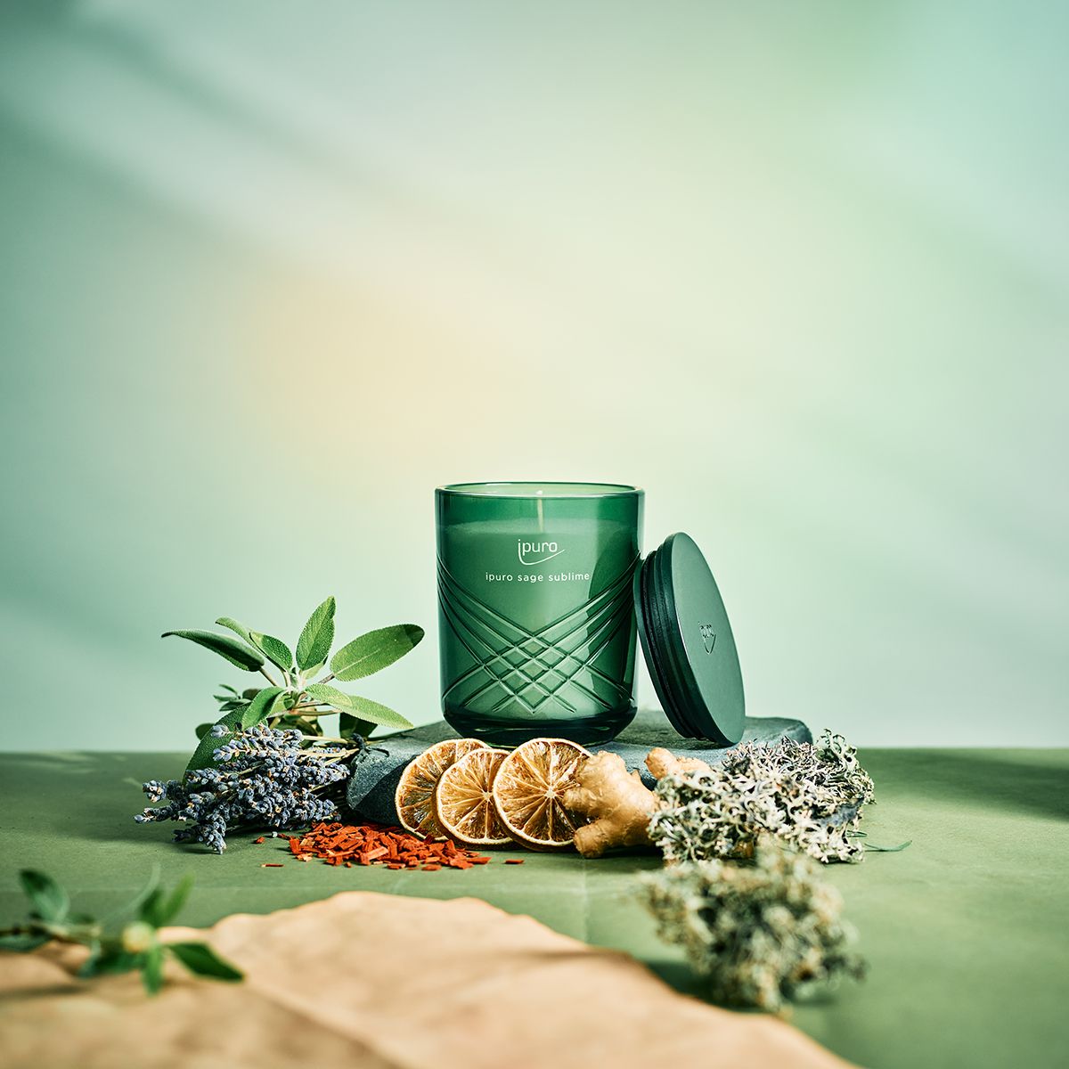 Ipuro ipuro parfumé à la bougie Sage sublime 270gr