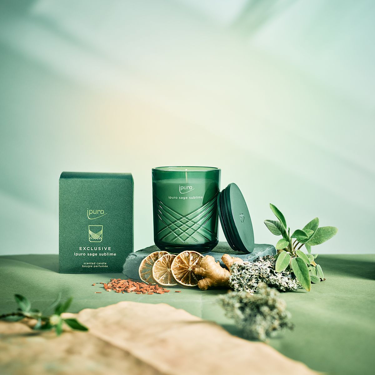 Ipuro ipuro parfumé à la bougie Sage sublime 270gr