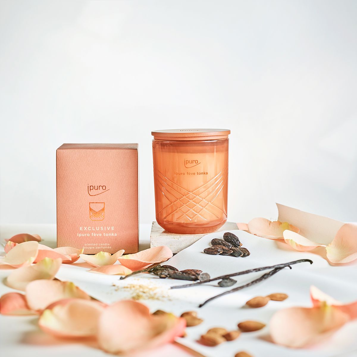 Ipuro ipuro parfumé à la bougie feve tonka 270gr