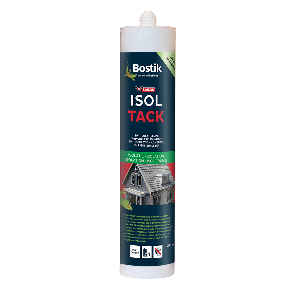 Punaise isolante Bostik | blanc | cartouche 290 ml (12 pièces) - 30614161