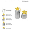 Pichet isotherme Cater-profi inox bouchon à vis jaune 1l
