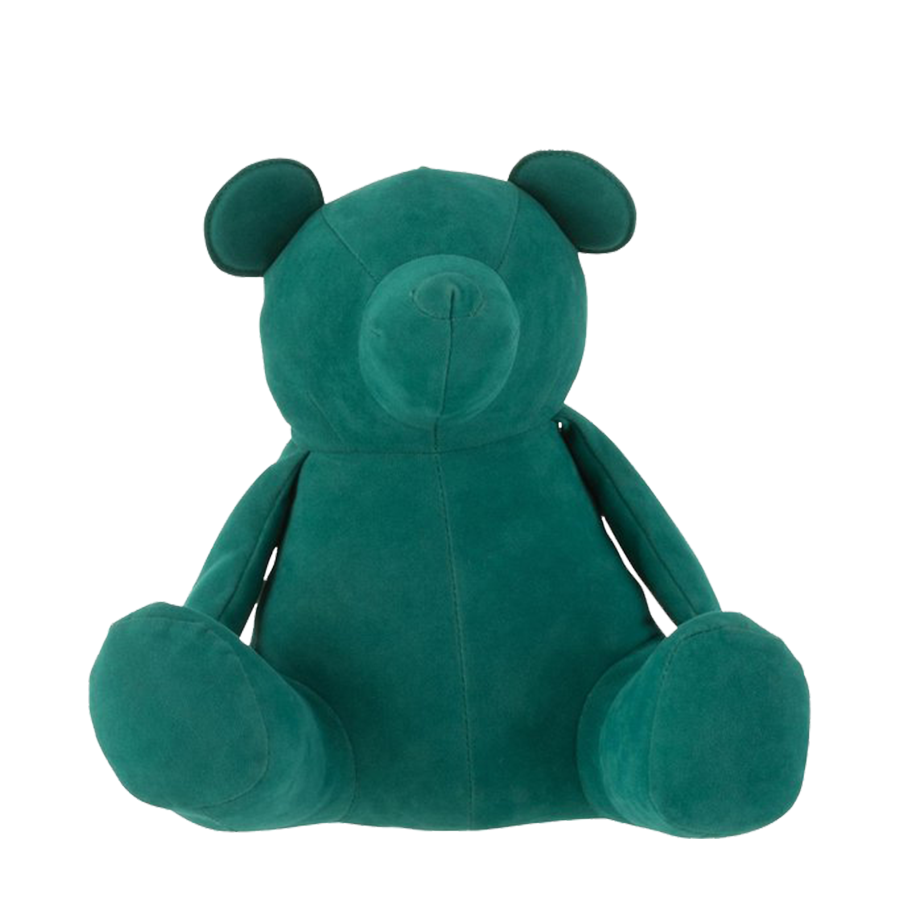 Arrêt de porte J-line ours en peluche vert