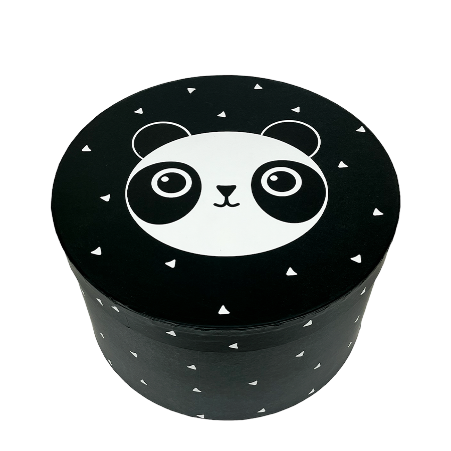 J-line boîtes de rangement panda ø32x18cm 3 pièces