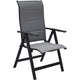 Sens moreno fauteuil inclinable alu gris