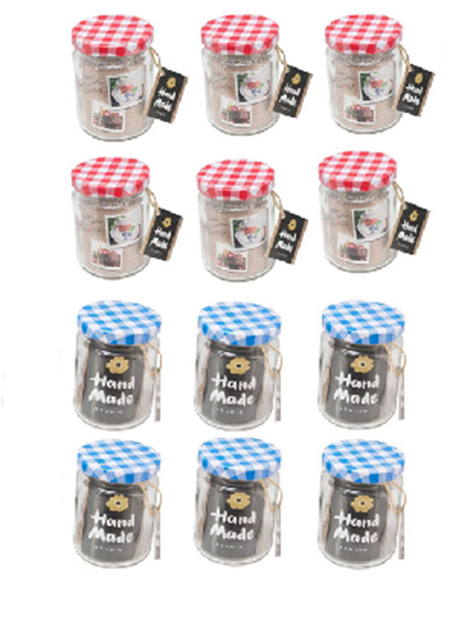 Ustensiles de cuisine pot à confiture verre de conservation 200ml 7x9,5cm boîte de 12 pcs