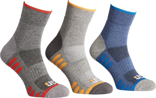 Chaussettes de travail Jcb active hybride | messieurs | taille 39-43 | 3 paires - jcbx080