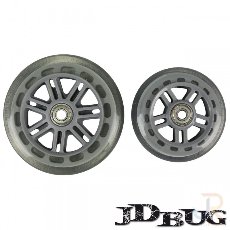 Paire de roues jd bug junior 120 100 mm (avec roulements)