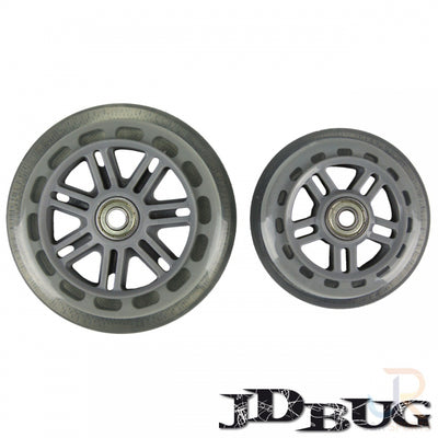 Paire de roues jd bug junior 120 100 mm (avec roulements)