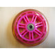 roue jd bug 120 mm rose (roulements inclus)