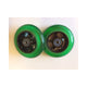 paire de roues jd bug 100mm noir-vert