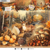 Studio Light • L'art conscient de Jenine Automne dans les bois Collage Bloc de papier Éléments d'arrière-plan