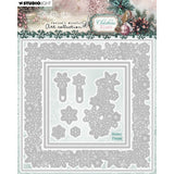 Studio Light • Jenine's Mindful Art Christmas Blush Cutting Die Cadre enneigé