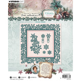 Studio Light • Jenine's Mindful Art Christmas Blush Cutting Die Cadre enneigé