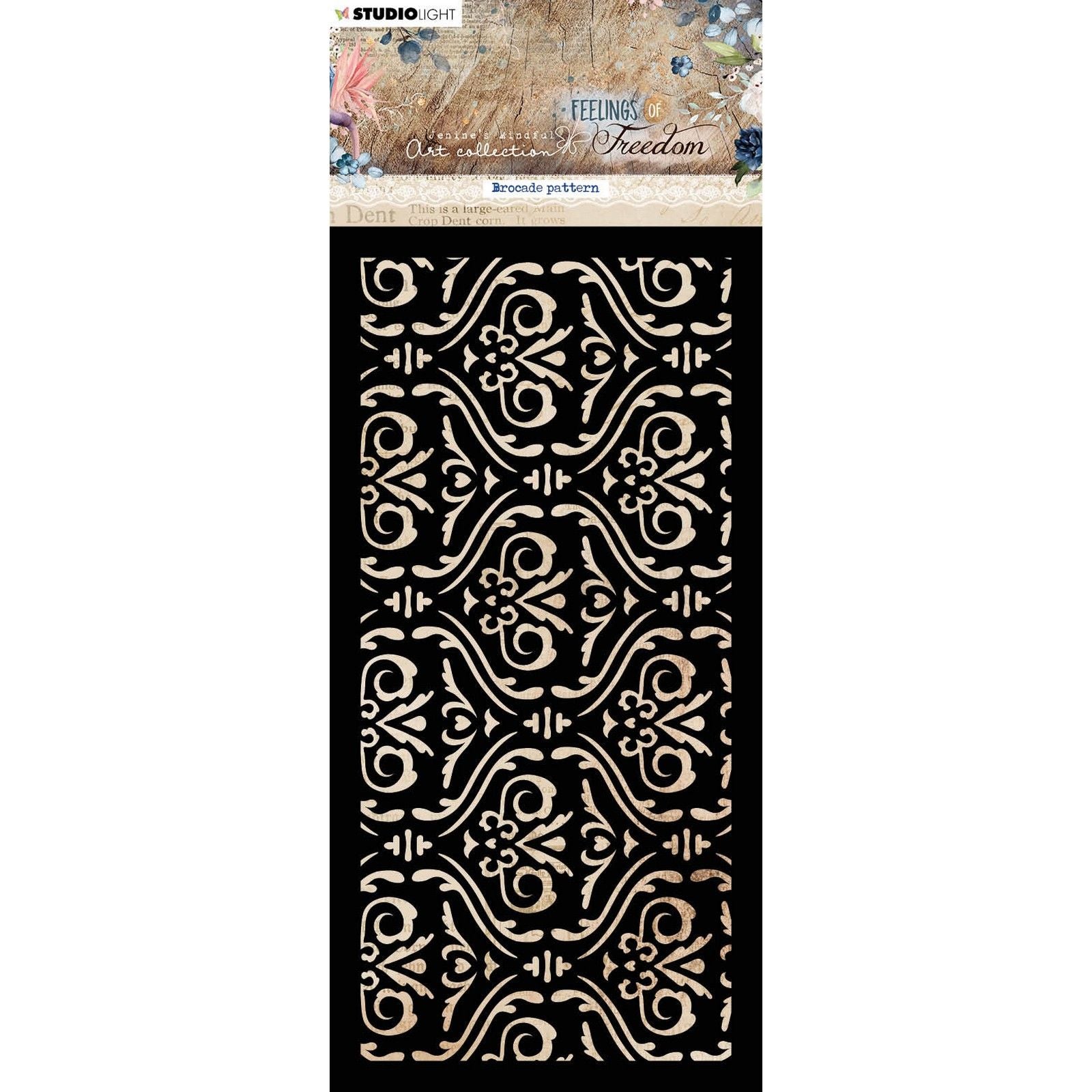 Studio Light • Sentiments de liberté masque motif brocart au pochoir
