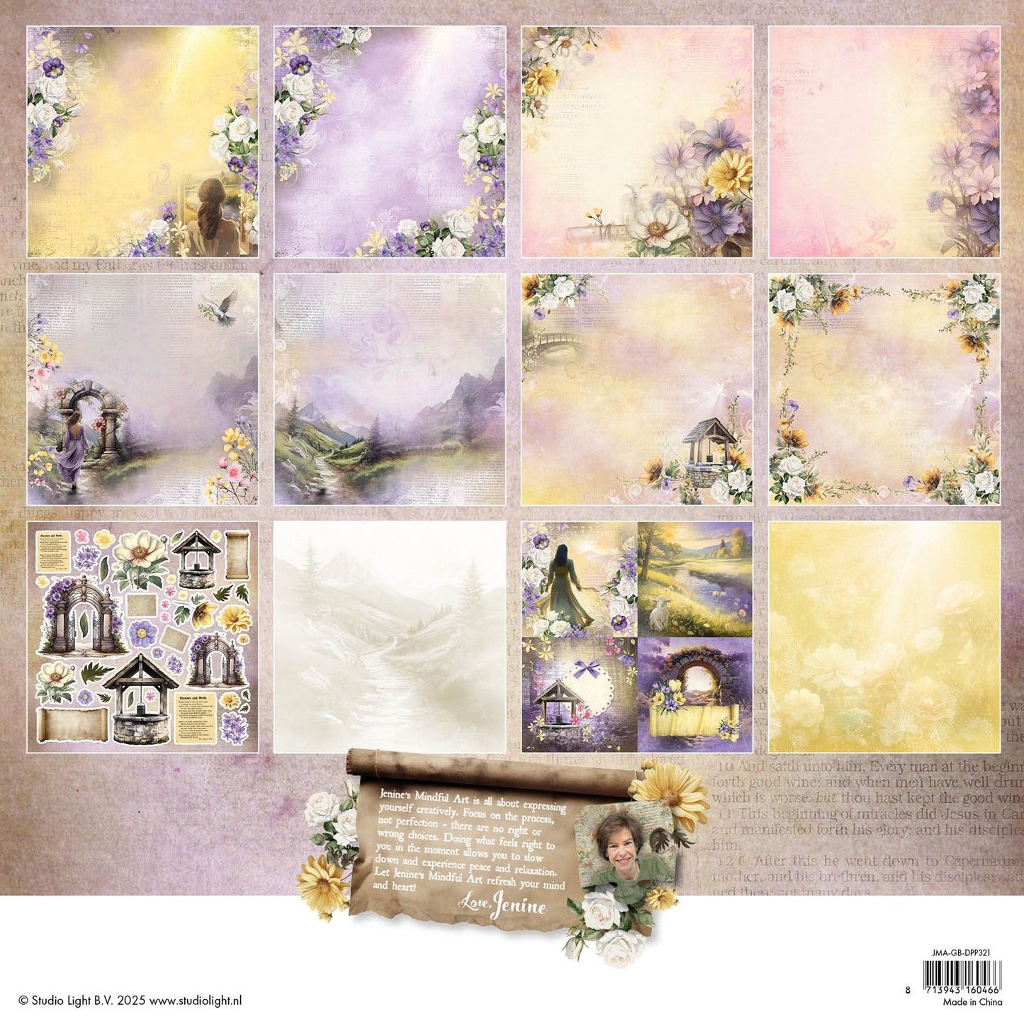 Studio light • bloc de papier design en pleine croissance, scrapbooking