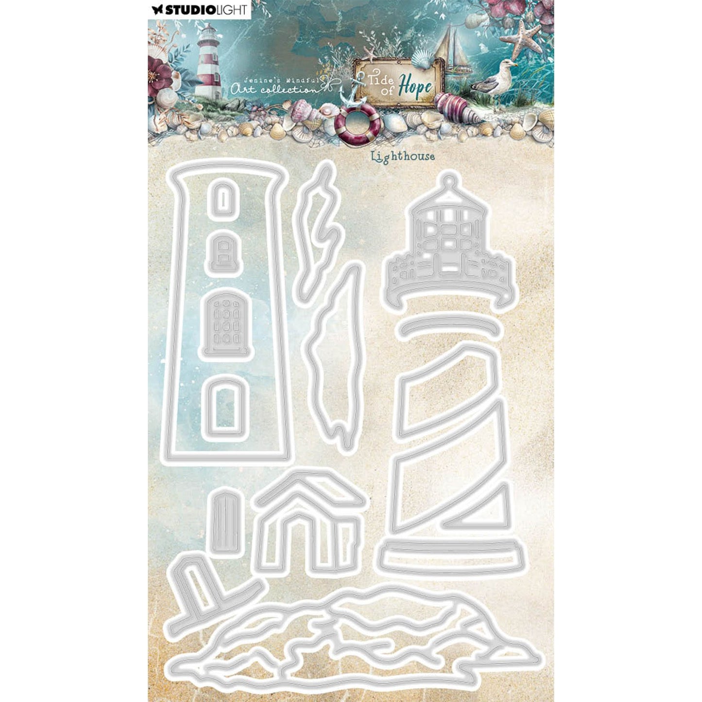 Lumière de studio • marée d'espoir, matrice de découpe, phare