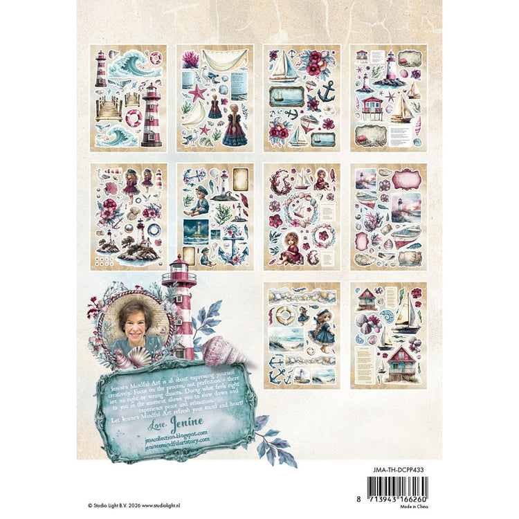 Studio Light • Bloc de papier découpé Marée d'espoir Blush de Noël