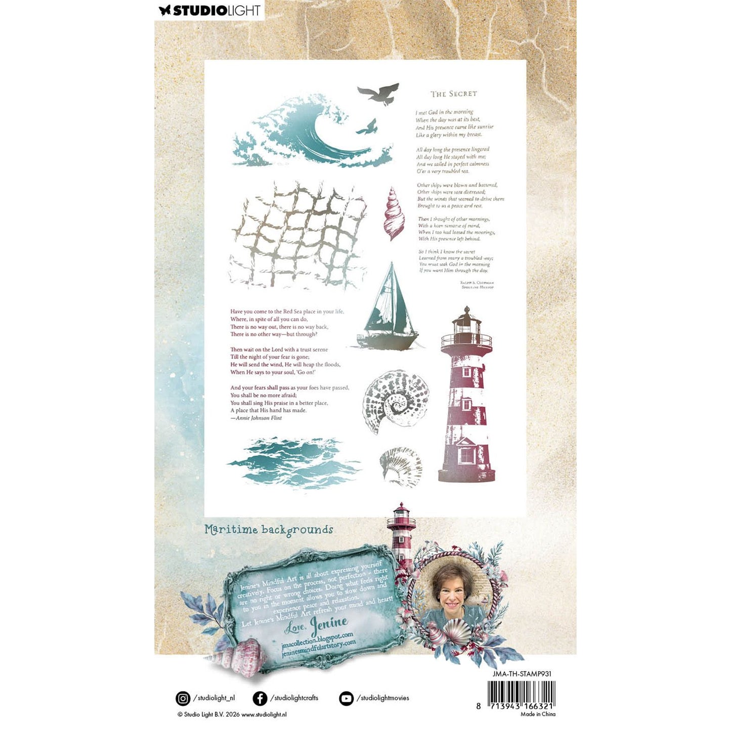 Lumière de studio • Marée d'espoir, arrière-plans maritimes avec cachet clair