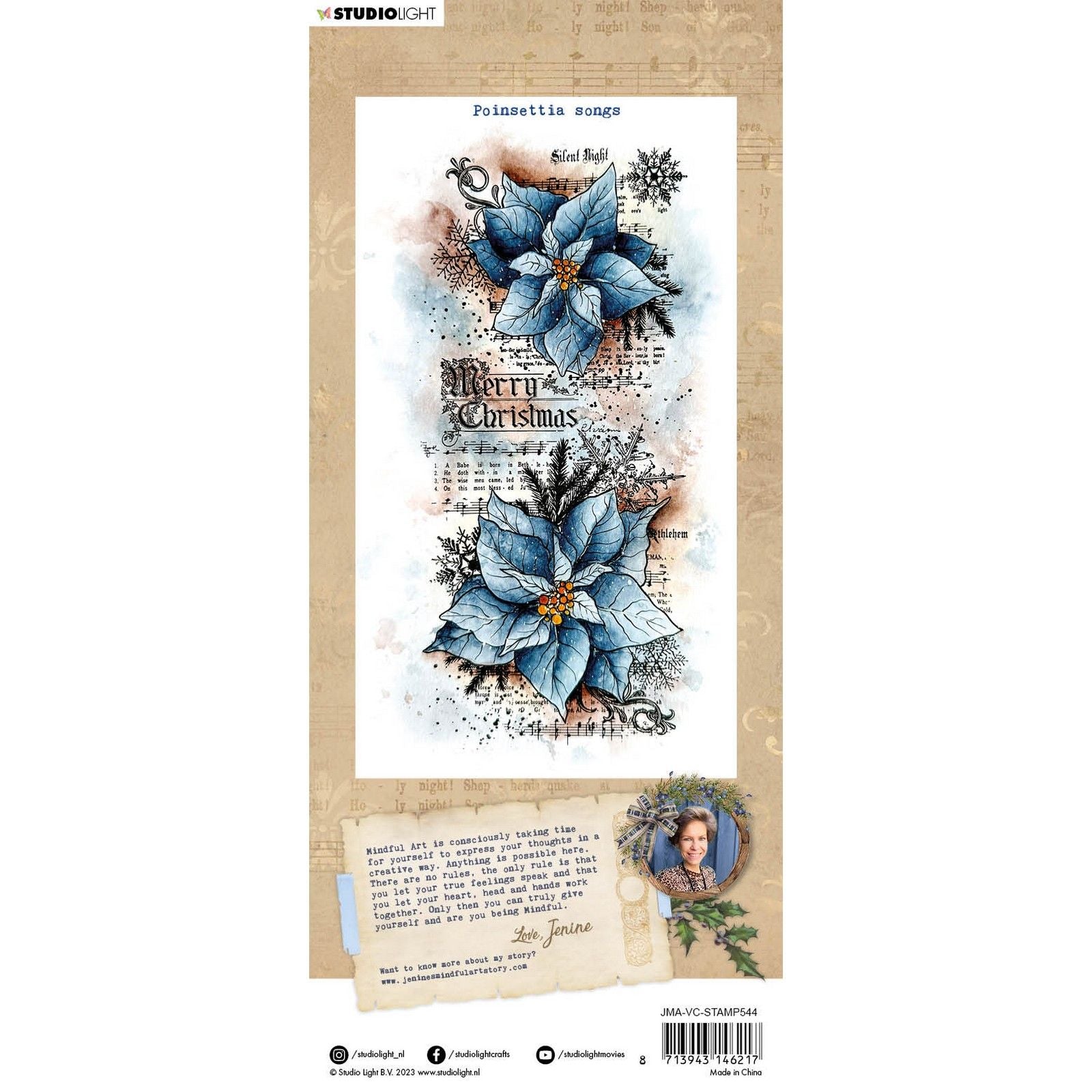 Studio Light • Chansons de poinsettia avec timbre clair de Noël vintage