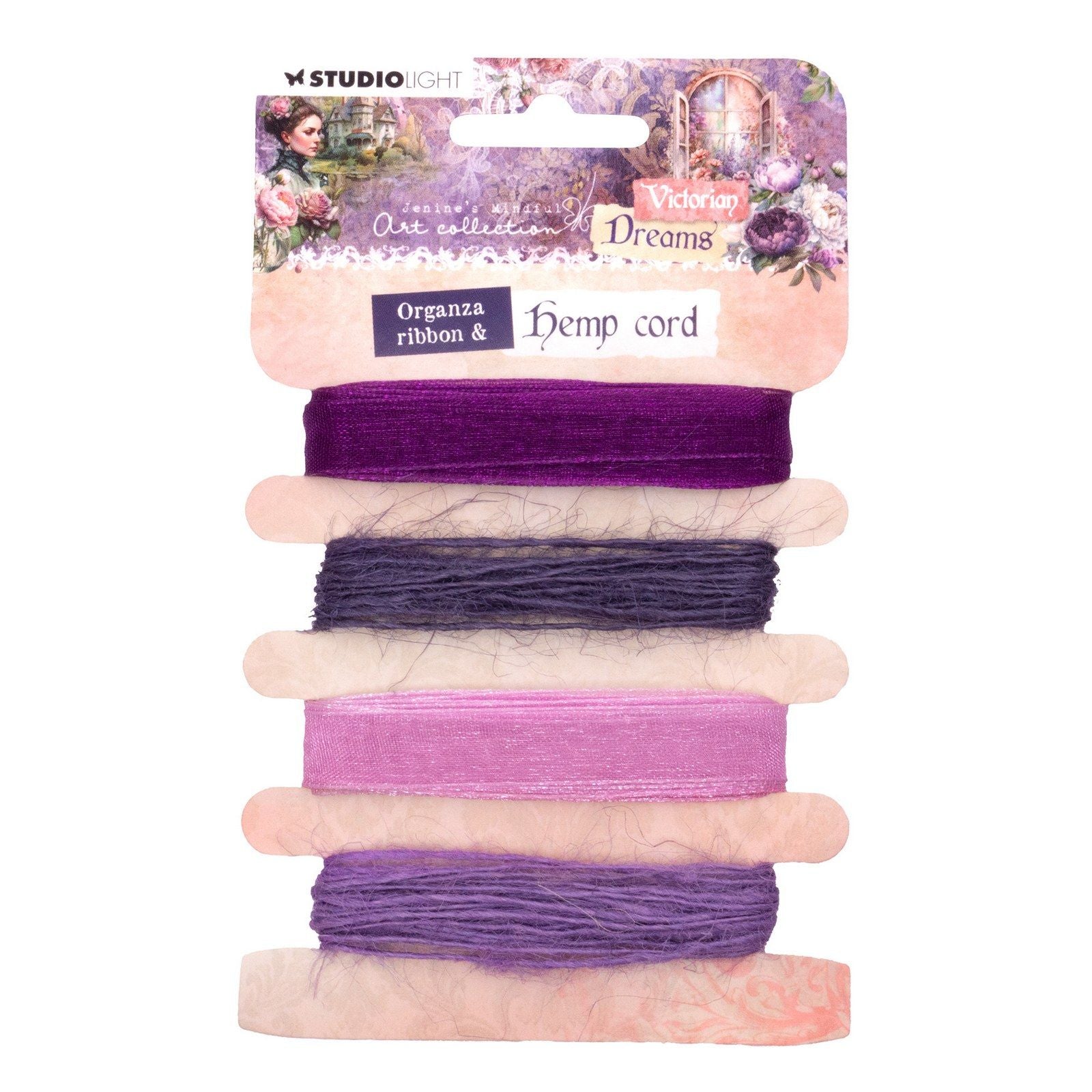 Studio light • ruban de rêves victoriens organza chanvre - violets