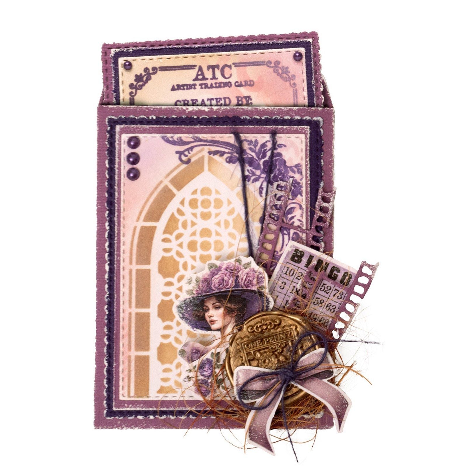 Studio light • ruban de rêves victoriens organza chanvre - violets