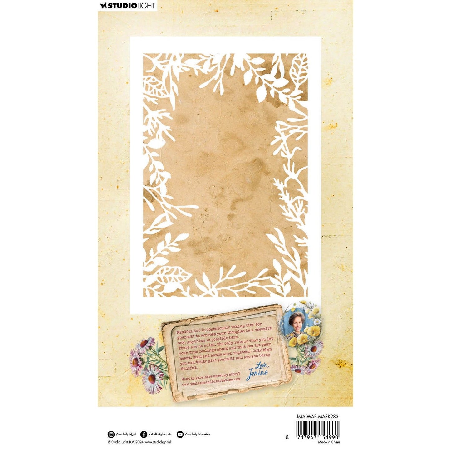 Lumière de studio • bordure de brins de masque libre et sauvage