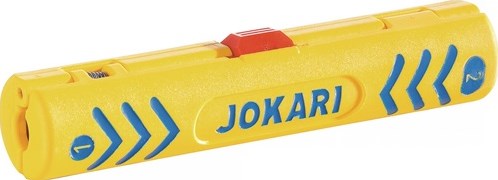 Outil de dénudage de fil Jokari | longueur totale 100 mm | plage de travail d. 4,8-7,5 mm | 1 pièce - 30600 - 30600