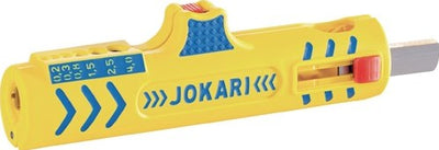 Outil de dénudage de fil Jokari | longueur totale 124 mm | plage de travail d. 8,0-13,0 mm | 0,2-4,0 mm² (fil) | 1 pièce - 30155 - 30155
