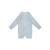 Rayures bleues blancs de natation UV blanc bleu garçons