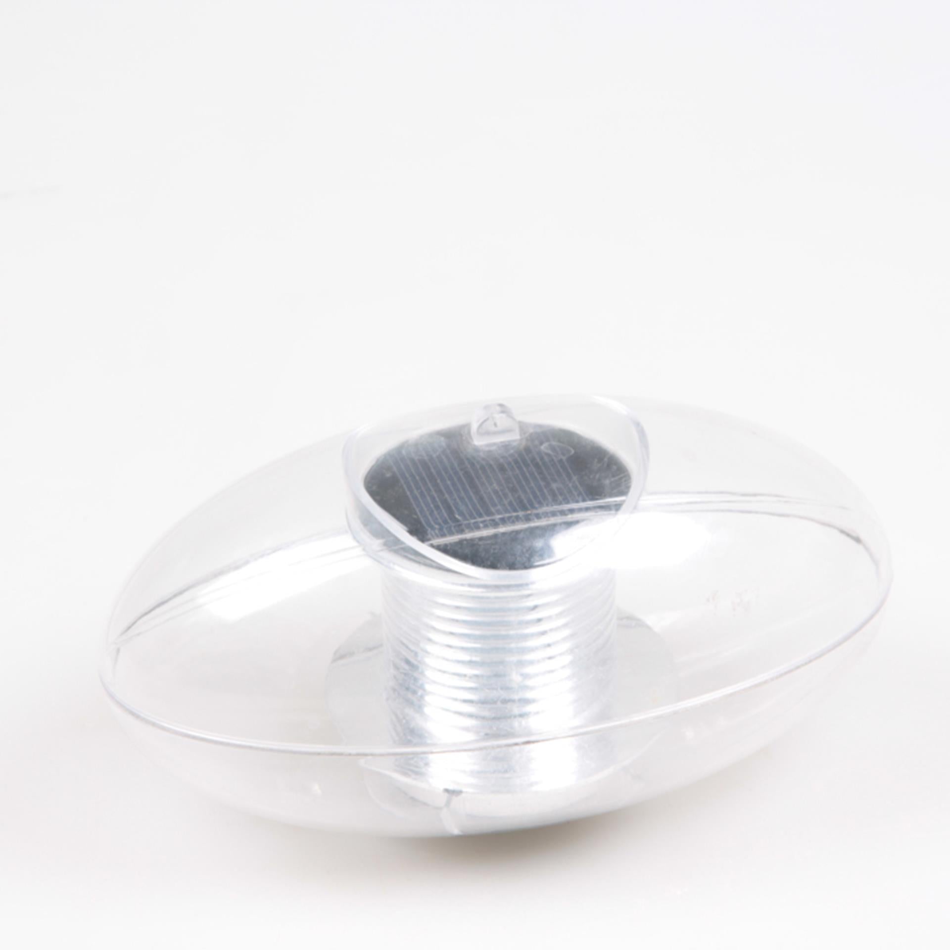 Flotteur solaire Justsun ovale avec lumière 8x15x8cm