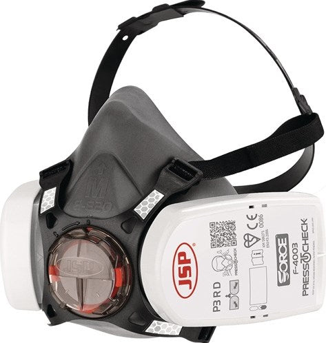 Demi-masque Jsp | et 140 et 143 | pressé pour vérifier incl. filtre p3 | m | 1 pièce - bht0a3-0l5-n00 - bht0a3-0l5-n00