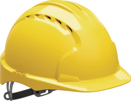 Casque de sécurité Jsp | jaune | PEHD | et 397 | 1 pièce - ajf030-000-200 - ajf030-000-200