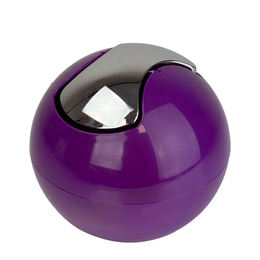 Poubelle de table Juicy Lucy violet ø16x14cm