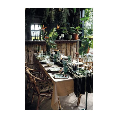 Bol d'ambiance feuilles de jungle blanches