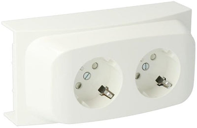 Prise K40 2v RA blanc