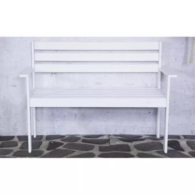 Banc en bois Sens semmy 120cm blanc