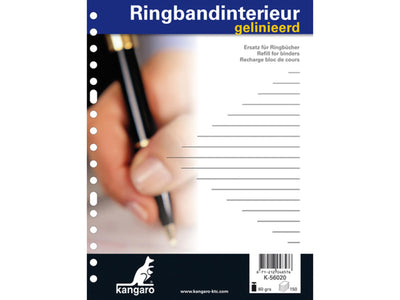 Classeur à anneaux Kangaro intérieur a5 17r ligné
